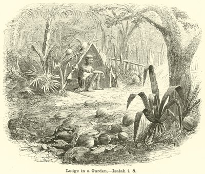 Lodge in a Garden, Esajas, i, 8 af English School