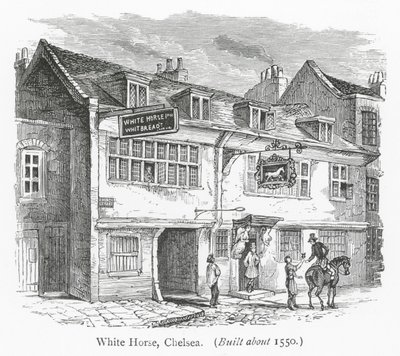 Klubber i London: White Horse, Chelsea (gravering) af English School