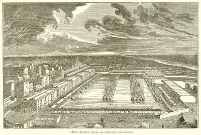London Docks som oprindeligt bygget af English School