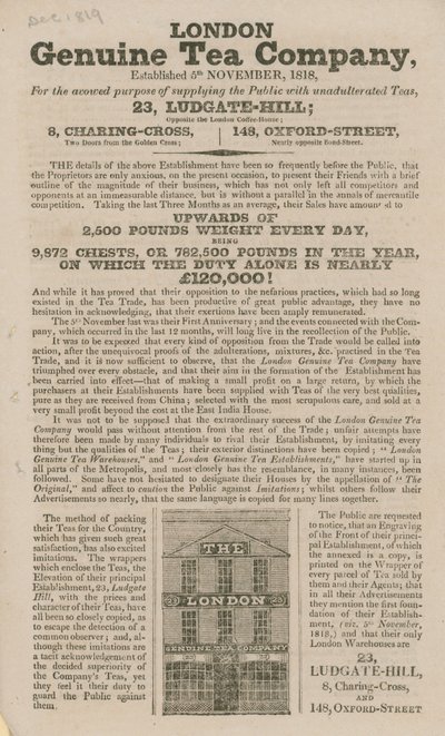 London Genuine Tea Company af English School