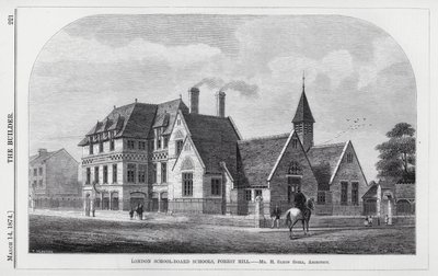 London School-Board Schools, Forest Hill (gravering) af English School