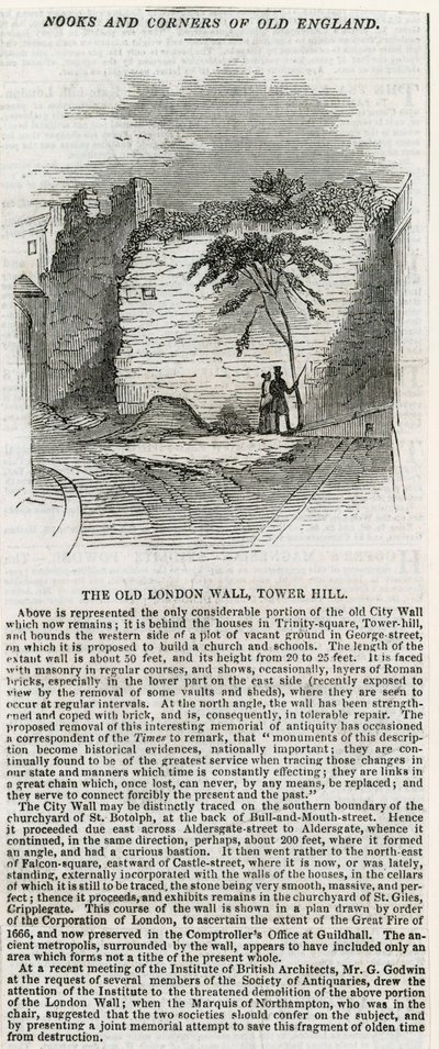 London Wall - Tower Hill von English School