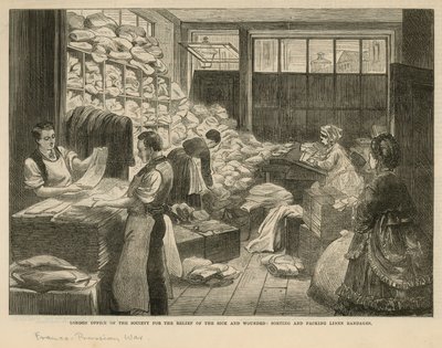 Londons kontor for Society for the lindring af syge og sårede af English School
