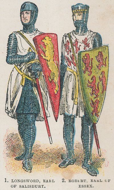 Longsword, jarl af Salisbury; Robert, jarl af Essex af English School