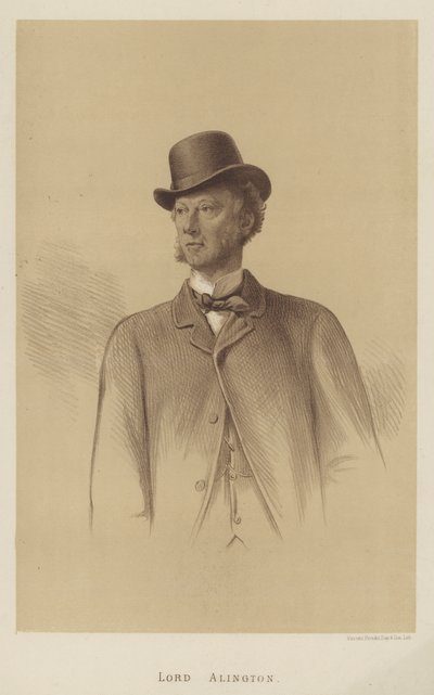 Lord Alington (litho) af English School