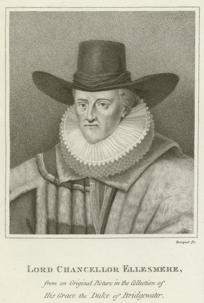 Lord Chancellor Ellesmere (gravering) af English School