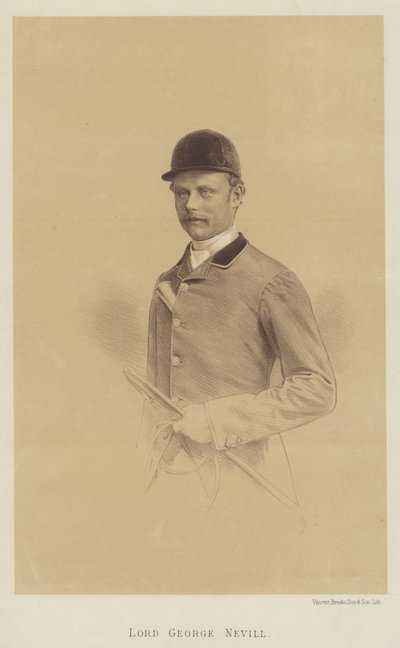 Lord George Nevill (litho) af English School