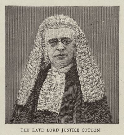 Lord Justice Cotton (Stich) von English School