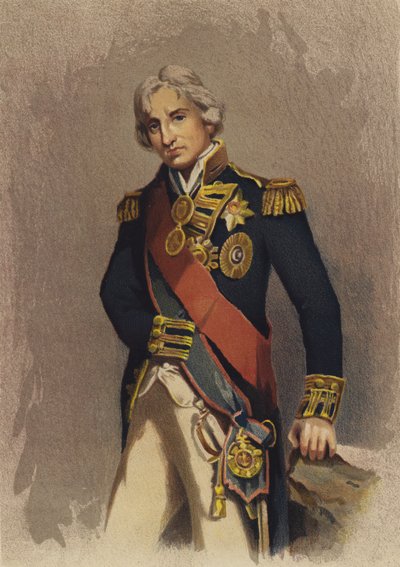 Lord Nelson (farvelitografi) af English School
