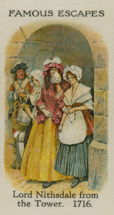 Lord Nithsdale fra Tower, 1716 af English School