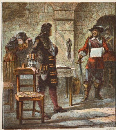 Lord W. Russell Condemned, pub. 1890 (farvelitogtaph) af English School