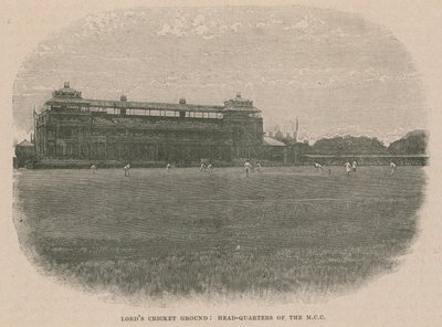 Lords Cricket Ground, hovedkvarteret for MCC af English School