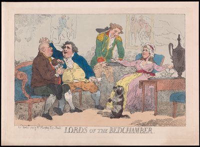 Lords of the Bedchamber, veröffentlicht 1784 von English School