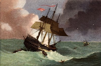 Tab af Kent East Indiaman af English School