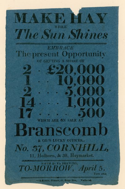 Lotteri annonce af English School