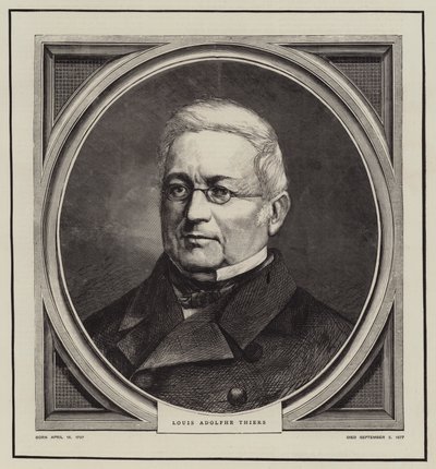 Louis Adolphe Thiers (gravering) af English School