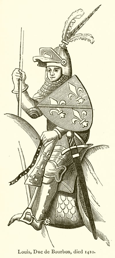 Louis, hertug af Bourbon, døde 1410 af English School