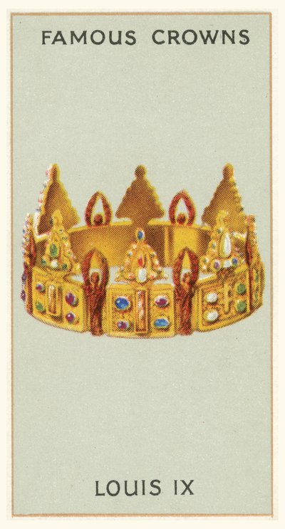 Ludvig IX (chromolitho) af English School