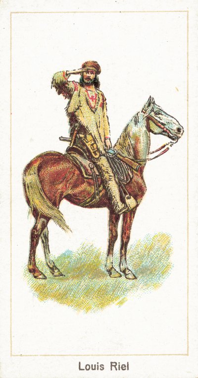 Louis Riel (chromolitho) af English School