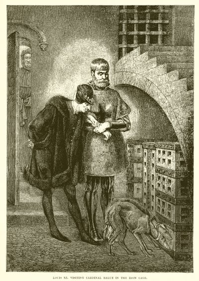 Louis XI besøger kardinal Balue i jernalderen af English School