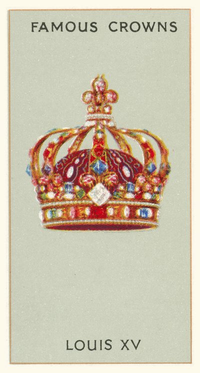 Ludvig XV (chromolitho) af English School