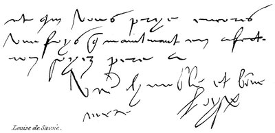 Louise af Savoyen af English School