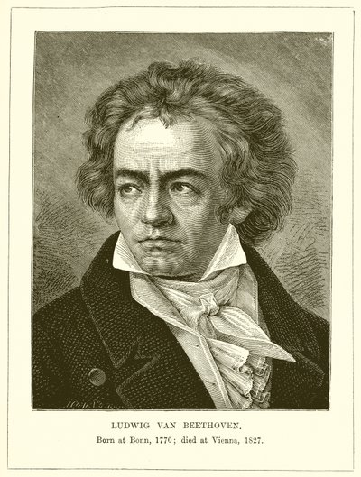 Ludwig van Beethoven af English School