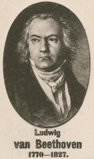 Ludwig van Beethoven (Gravur) von English School