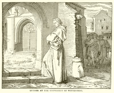 Luther an der Universität Wittenberg von English School