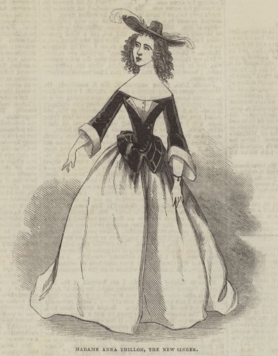 Madame Anna Thillon, den nye sangerinde af English School