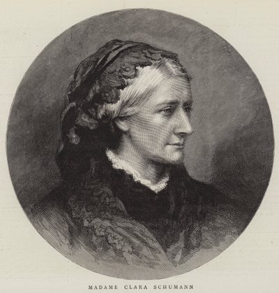 Madame Clara Schumann (gravering) af English School