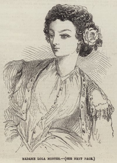 Madame Lola Montes (gravering) af English School