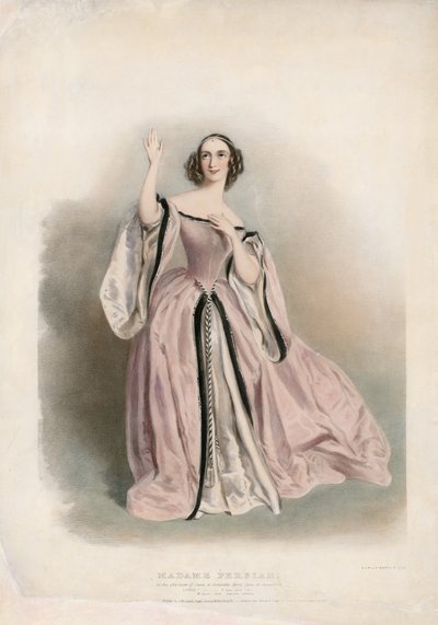Madame Persiani i Lucia di Lammermoor af English School