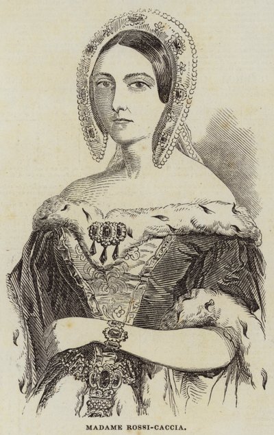 Madame Rossi-Caccia (gravering) af English School