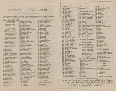 Madame Tussaud & Sons udstillingskatalog for 1875 af English School