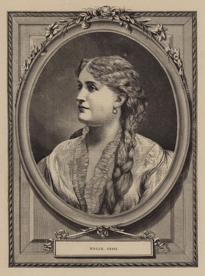 Mademoiselle Sessi (kobberstik) af English School