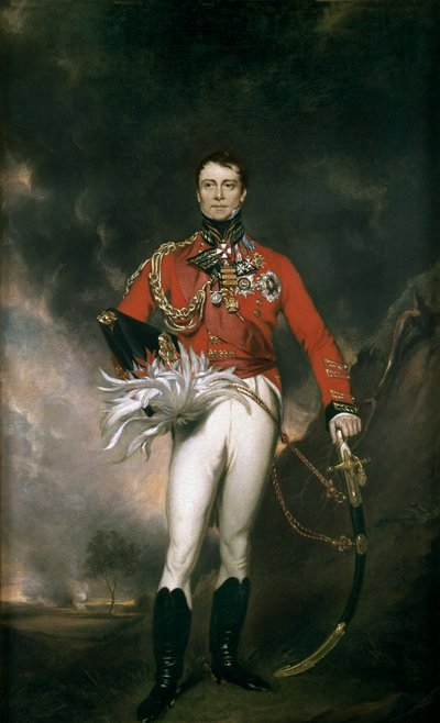 Generalmajor Sir James Kempt, ca. 1824 af English School