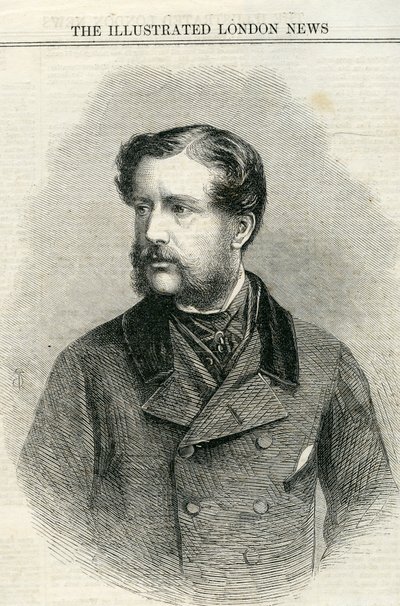 Major Charles Nasmyth (1825-61) fra The illustrated London News 13. juli 1861 af English School