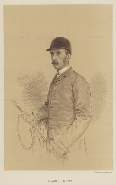 Major Dent (litho) af English School