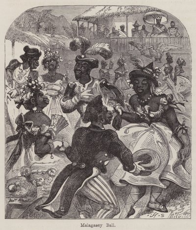 Malagasey Ball (gravering) af English School