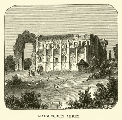 Malmesbury Abbey  af English School