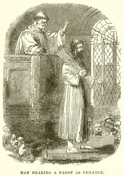 Mand, der bærer en fagot som bod af English School