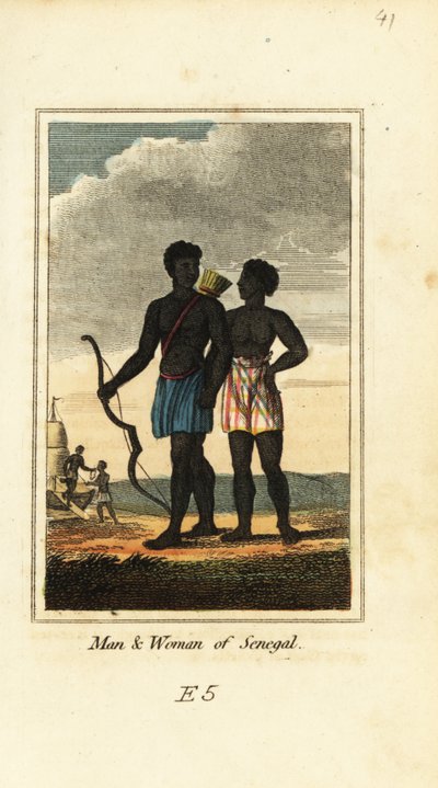 Mand og kvinde fra Senegal af English School