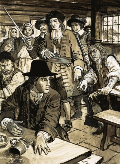 Mand bliver fanget på en pub af English School