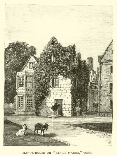 Manor-House eller Kings Manor, York af English School