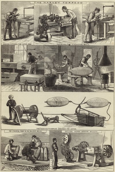 Fremstilling af krigsmaterialer ved Royal Arsenal af English School