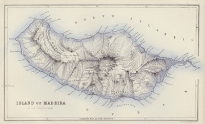 Kort: Island of Madeira, af GH Swanston, Edinburgh (farvefotografier) af English School