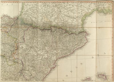 Kort over Spanien siges at være blevet brugt af hertugen af Wellington af English School