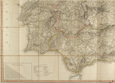 Kort over Spanien siges at være blevet brugt af hertugen af Wellington af English School