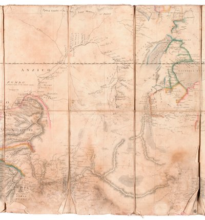 Kort over Congo-regionen, fra et album tilhørende Henry Morton Stanley af English School